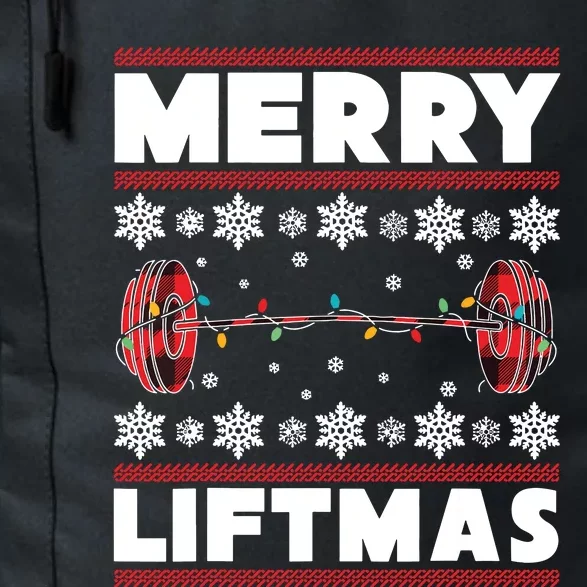 Merry Liftmas Funny Christmas Gym Workout Fitness Gift Daily Commute Backpack