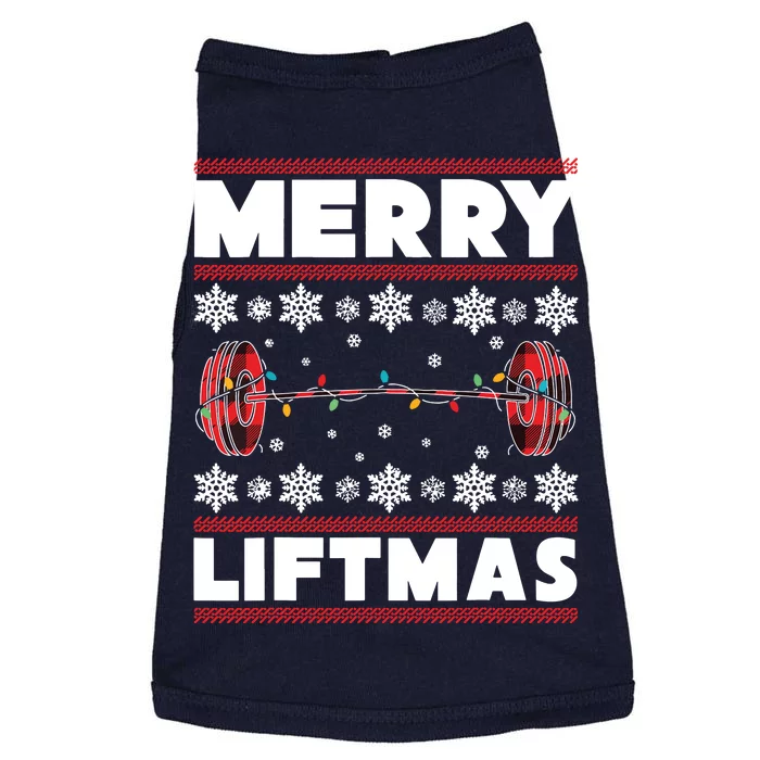 Merry Liftmas Funny Christmas Gym Workout Fitness Gift Doggie Tank