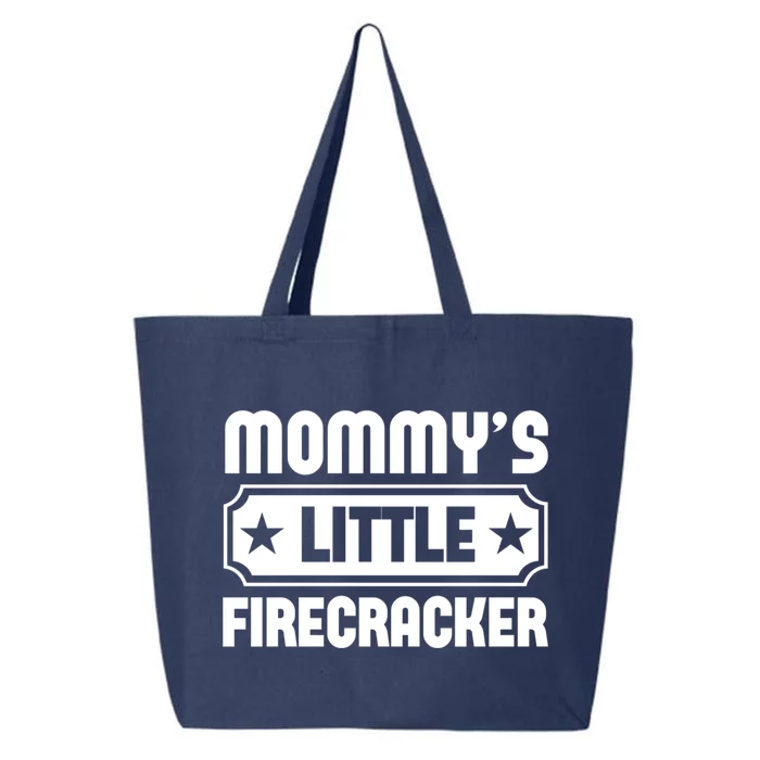 Mommys Little Firecracker Funny Mothers Day Funny Gift 25L Jumbo Tote