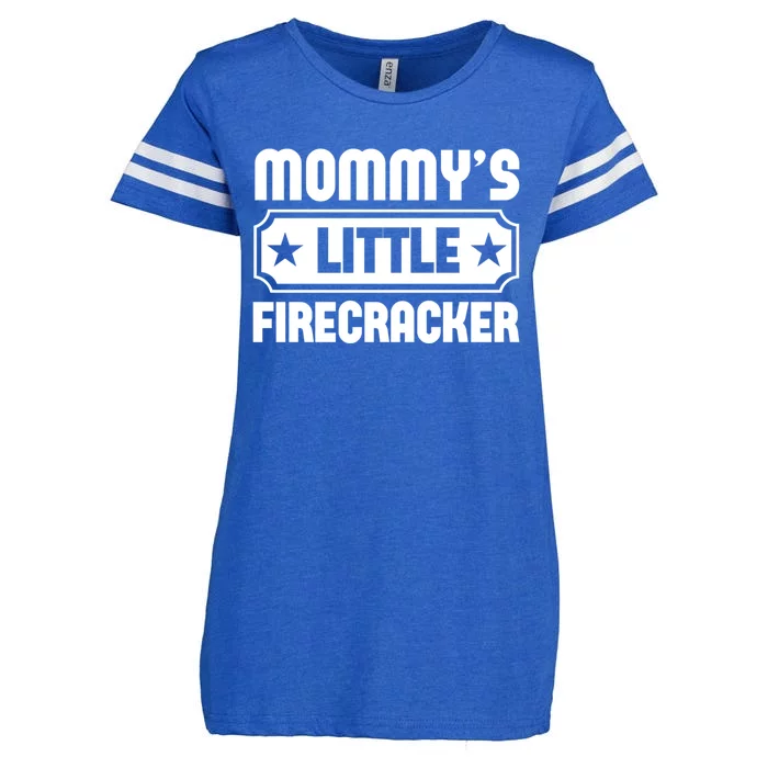 Mommys Little Firecracker Funny Mothers Day Funny Gift Enza Ladies Jersey Football T-Shirt