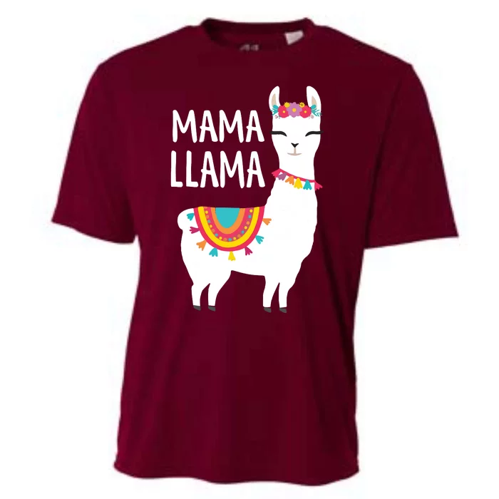 Mama Llama Funny Mothers Day Women Mom Birthday Cooling Performance Crew T-Shirt