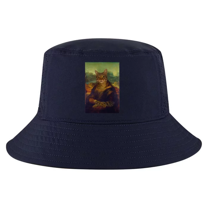 Meowing Lisa Funny Cat Cat Art Cat Lover Cat Owner Cool Comfort Performance Bucket Hat