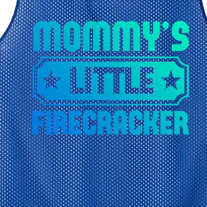 Mommys Little Firecracker Funny Mothers Day Funny Gift Gift Mesh Reversible Basketball Jersey Tank