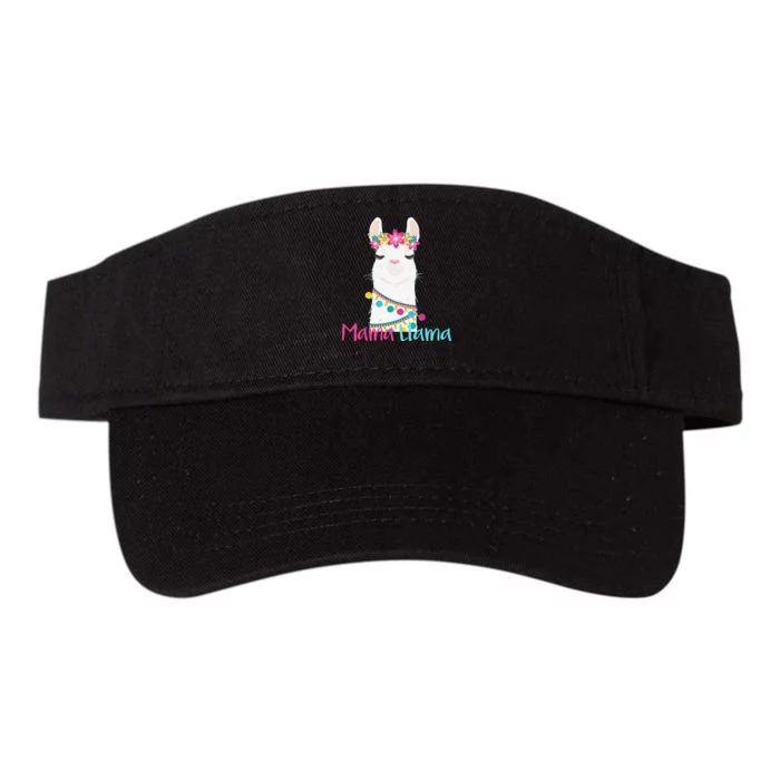 Mama Llama Funny Mother's Day Women Mom Birthday Valucap Bio-Washed Visor