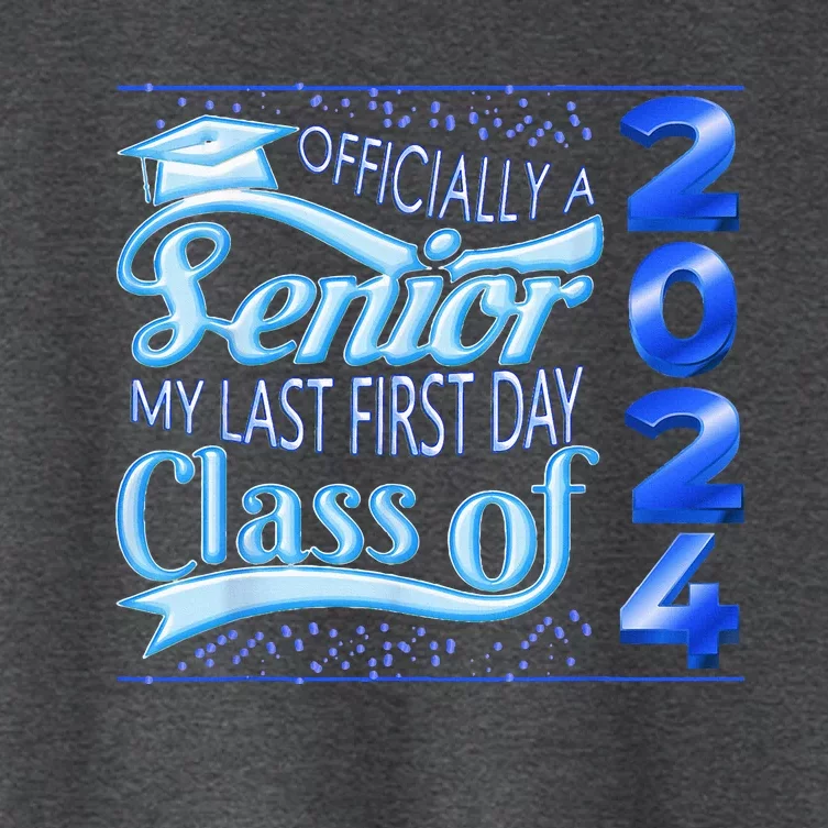 My Last First Day Senior Class Of 2024 Back To School 2024 Women's Crop Top Tee