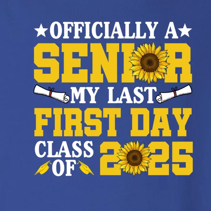 My Last First Day Senior Class Of 2025 School Graduation Cute Gift Toddler Long Sleeve Shirt