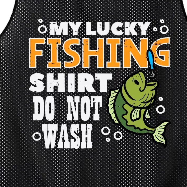 My Lucky Fishing Do Not Wash Funny Fish Angling Mesh Reversible Basketball Jersey Tank