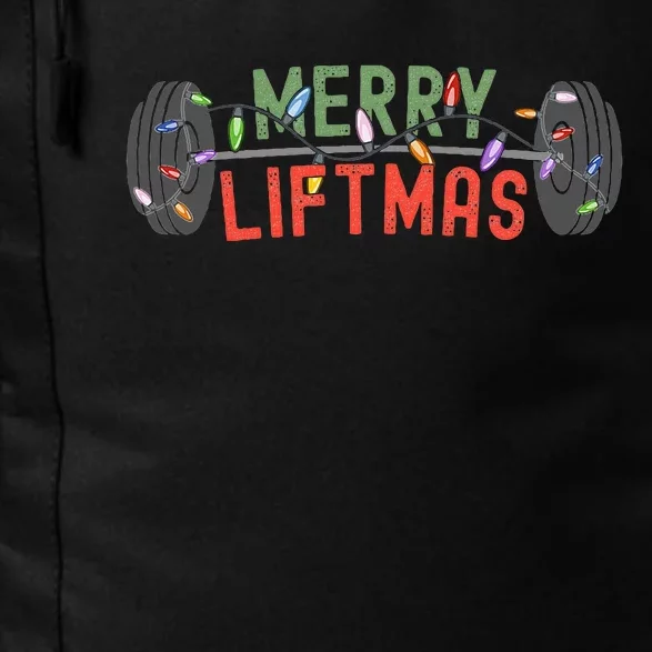 Merry Liftmas Funny Weightlifter Weightlifting Weights Daily Commute Backpack