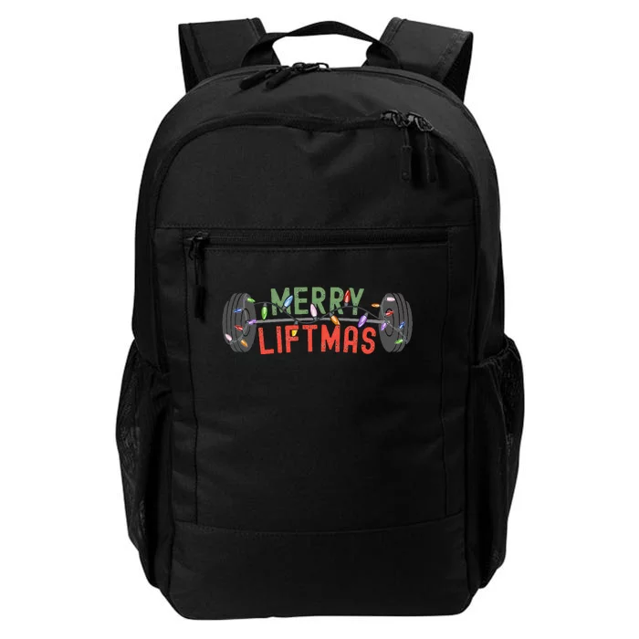 Merry Liftmas Funny Weightlifter Weightlifting Weights Daily Commute Backpack