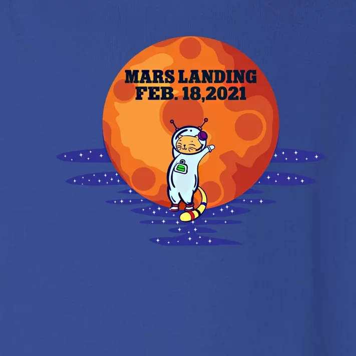 Mars Landing Feb 18 2021 Funny Cat Astronaut Graphic Space Funny Gift Toddler Long Sleeve Shirt