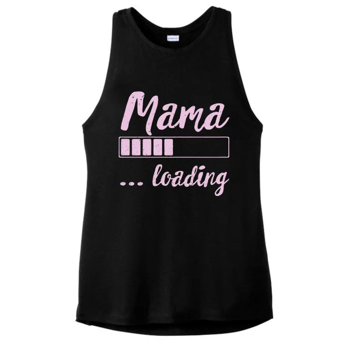 Mama Loading Future Mom Funny New Mommy Mother Soon To Be Ladies Tri-Blend Wicking Tank