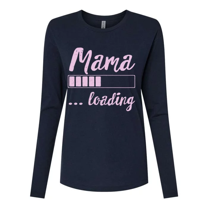 Mama Loading Future Mom Funny New Mommy Mother Soon To Be Womens Cotton Relaxed Long Sleeve T-Shirt