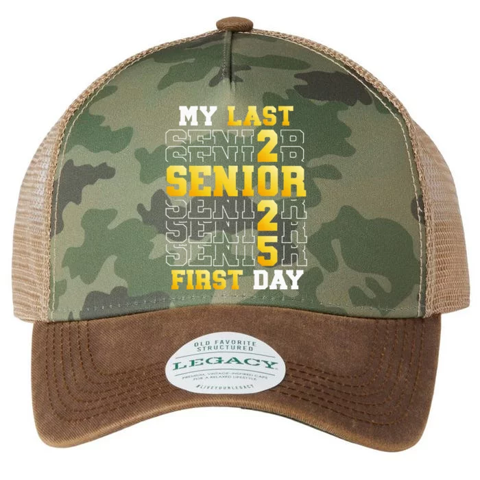 My Last First Day Senior 2025 Back To School Class Of 2025 Legacy Tie Dye Trucker Hat