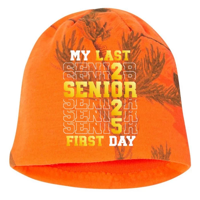 My Last First Day Senior 2025 Back To School Class Of 2025 Kati - Camo Knit Beanie