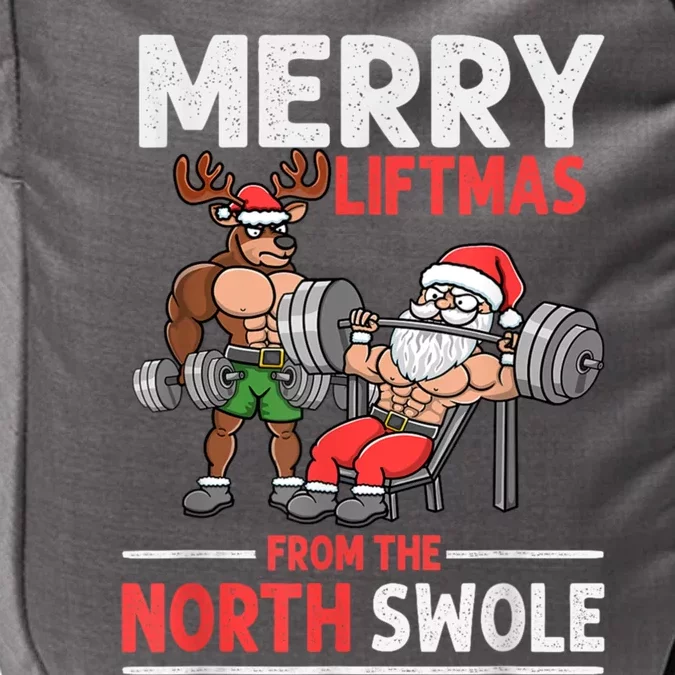 Merry Liftmas From The North Poie Muscle Santa Weightlifting Impact Tech Backpack