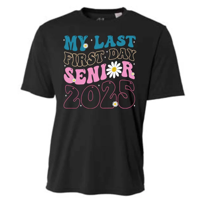 My Last First Day Senior 2025 Daisy Back To School Cooling Performance Crew T-Shirt