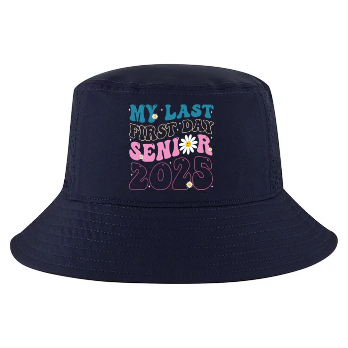 My Last First Day Senior 2025 Daisy Back To School Cool Comfort Performance Bucket Hat