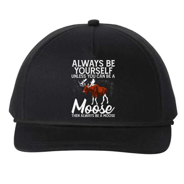 Moose Lover Funny Saying Moose Snapback Five-Panel Rope Hat