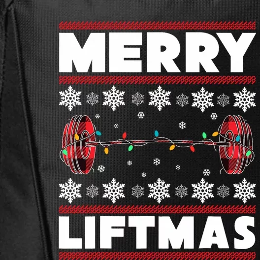 Merry Liftmas Funny Christmas Gym Workout Fitness Gift City Backpack