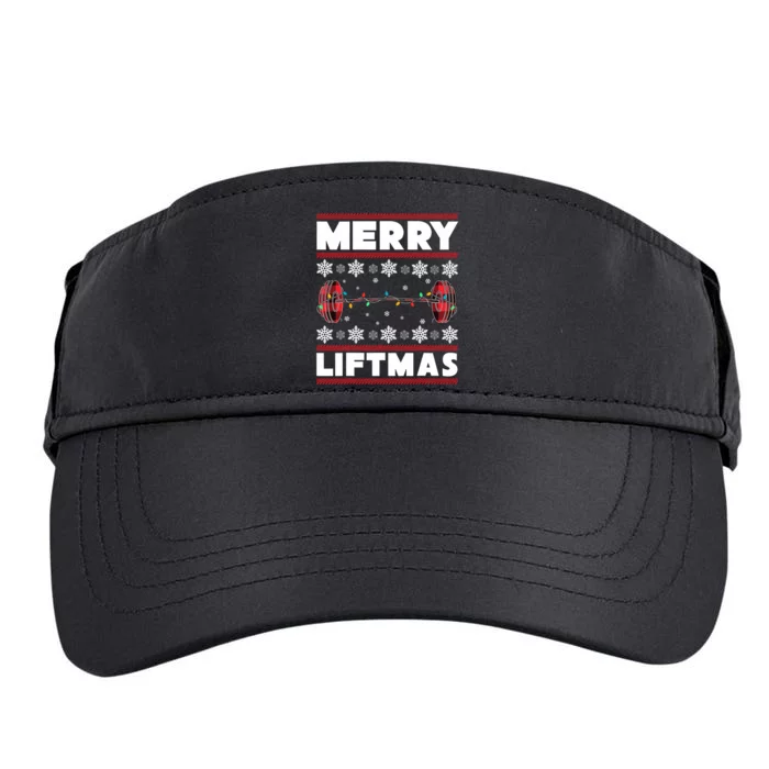 Merry Liftmas Funny Christmas Gym Workout Fitness Gift Adult Drive Performance Visor