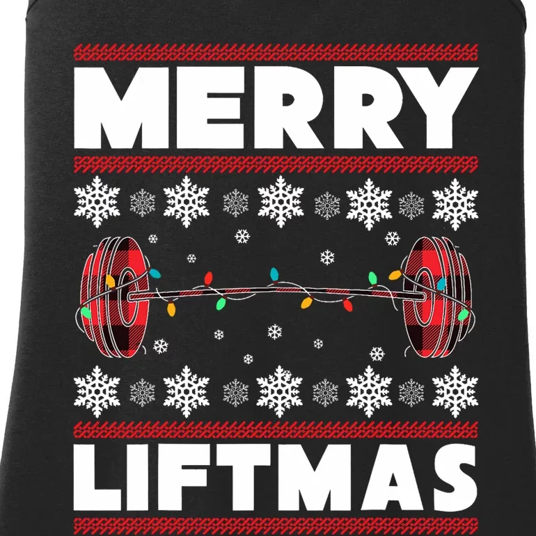 Merry Liftmas Funny Christmas Gym Workout Fitness Gift Ladies Essential Tank