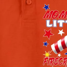 Mommys Little Firecracker 4th Of July Fun Birthday Gift Dry Zone Grid Performance Polo