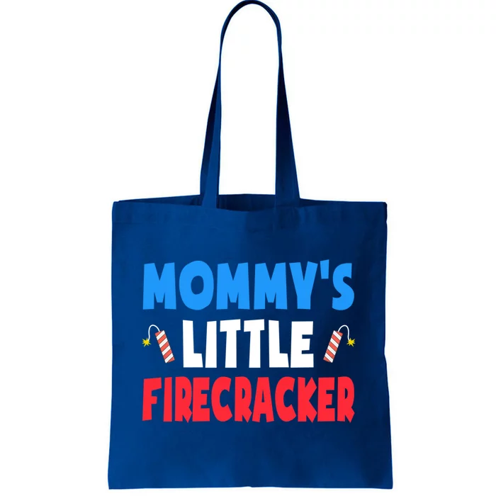 Mommys Little Firecracker 4th Of July Gift Son Gift Tote Bag