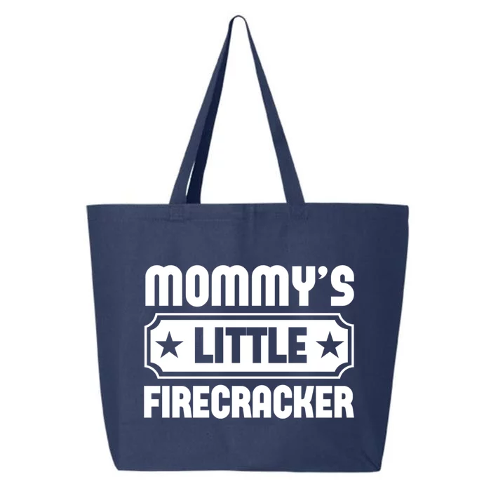 Mommys Little Firecracker Funny Mothers Day Funny Gift 25L Jumbo Tote