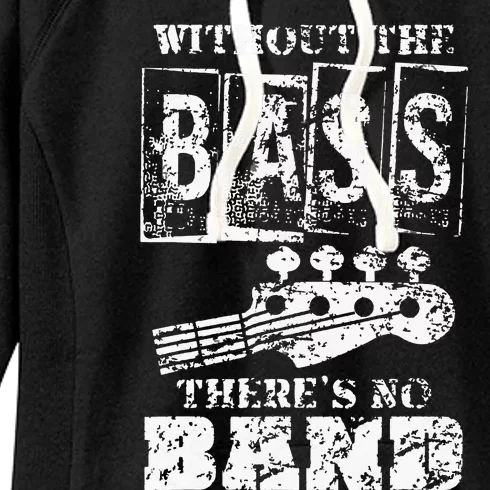 Music Lover Gift Idea Bass Player Bass Guitar Women's Fleece Hoodie