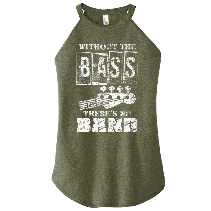 Music Lover Gift Idea Bass Player Bass Guitar Women’s Perfect Tri Rocker Tank