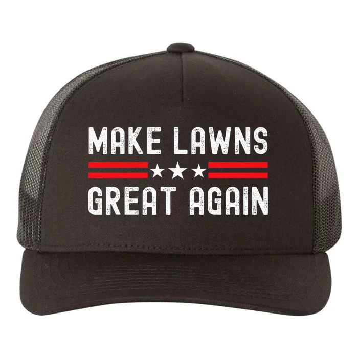 Make Lawns Great Again Funny Lawn Mower Dad Gardener Yupoong Adult 5-Panel Trucker Hat