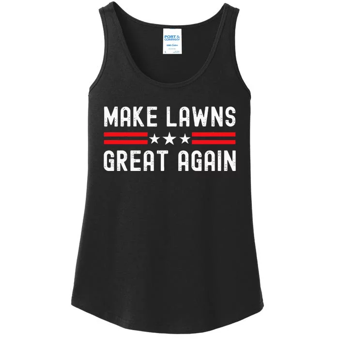 Make Lawns Great Again Funny Lawn Mower Dad Gardener Ladies Essential Tank