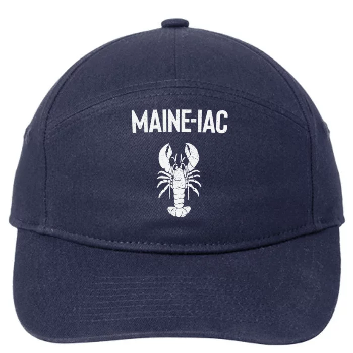 Maine Lobster Gift Lobster Fishing Trip Lobstering Fisherman 7-Panel Snapback Hat