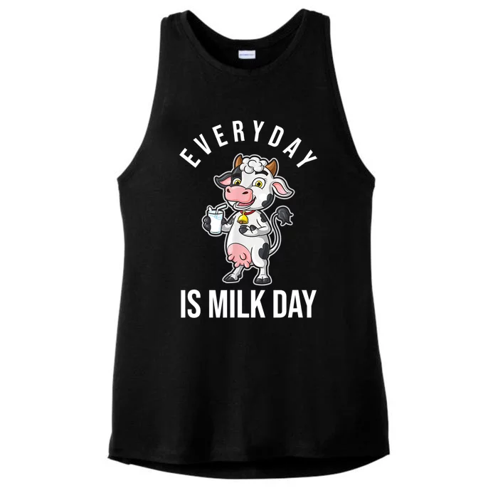 Milk Lover Gift Funny Gift Milkshake Gift Ladies Tri-Blend Wicking Tank