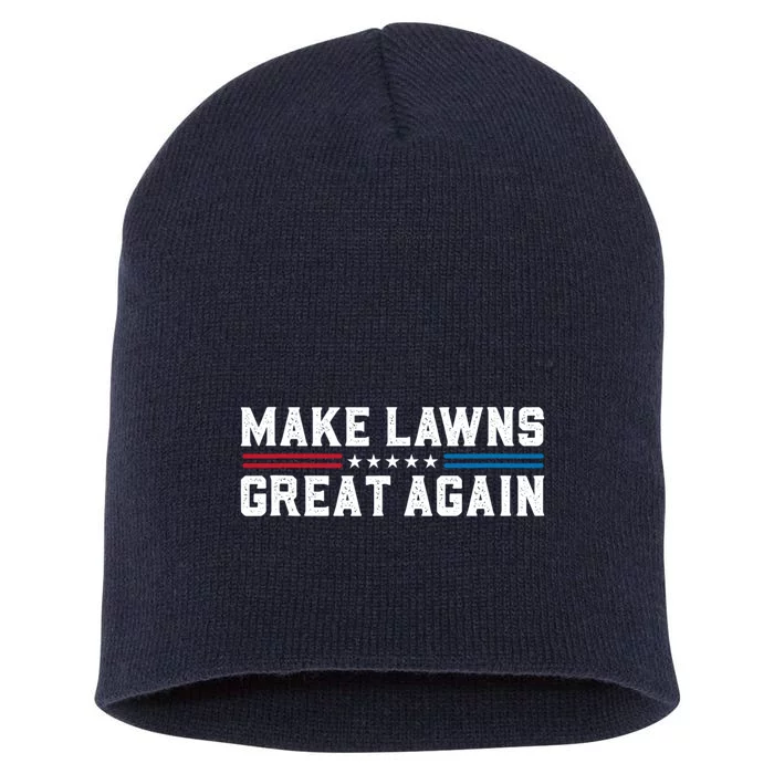 Make Lawns Great Again Short Acrylic Beanie