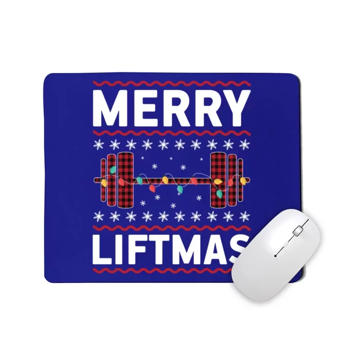 Merry Liftmas Gym Equipt Holiday Gift Ugly Christmas Cute Gift Mousepad