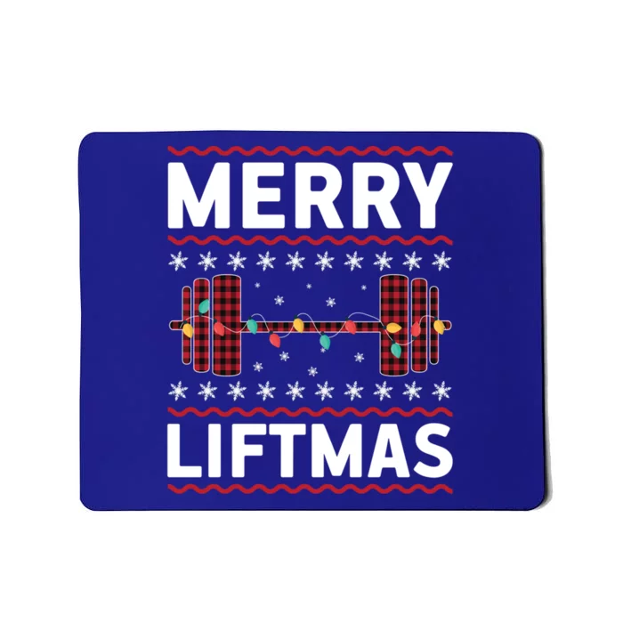 Merry Liftmas Gym Equipt Holiday Gift Ugly Christmas Cute Gift Mousepad