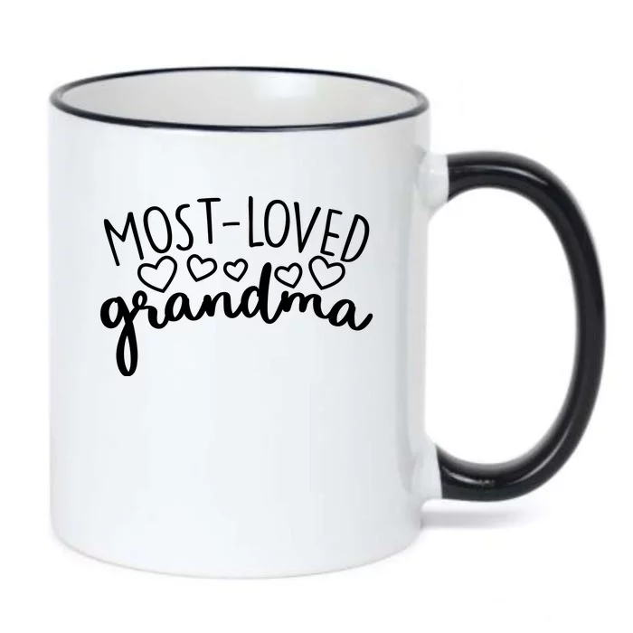 Most Loved Grandma Black Color Changing Mug