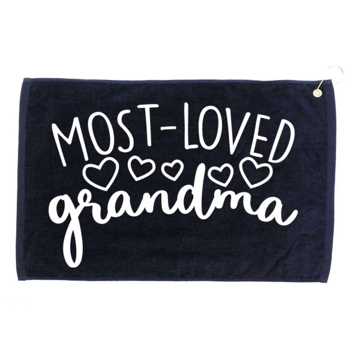 Most Loved Grandma Grommeted Golf Towel