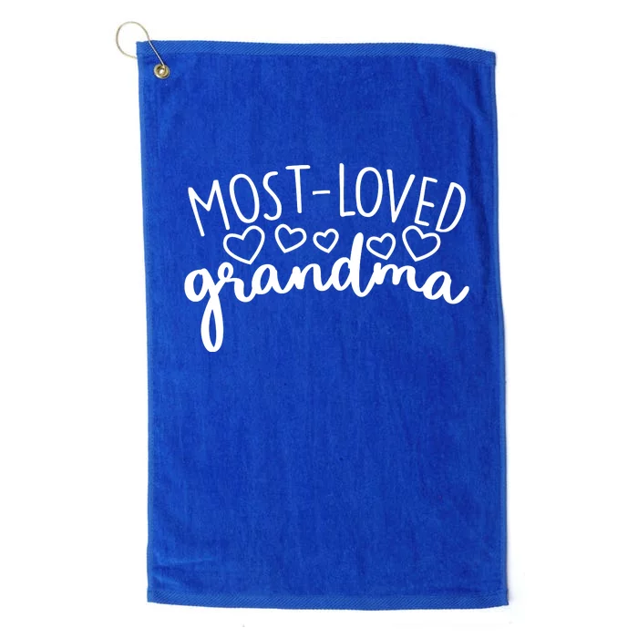 Most Loved Grandma Platinum Collection Golf Towel