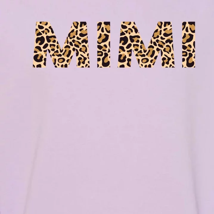 Mimi Leopard Grandma Mothers Day Christmas Birthday Cute Gift Garment-Dyed Sweatshirt