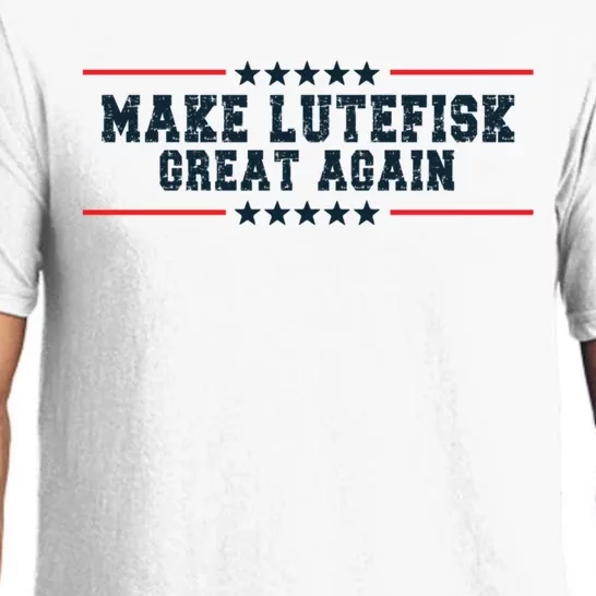 Make Lutefisk Great Again Humorous Stinky Fish Gift Pajama Set