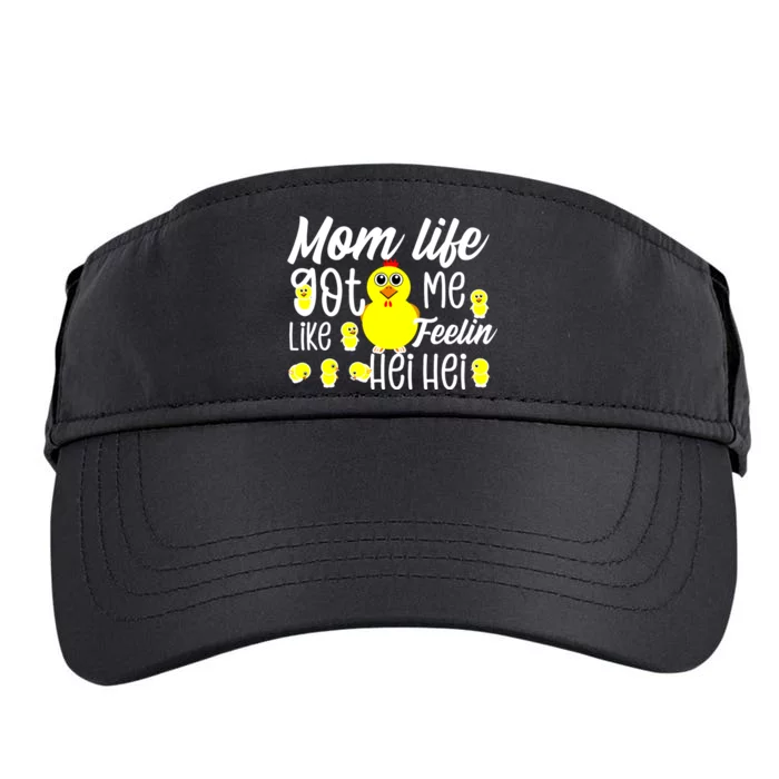 Mom Life Got Me Feelin Like Hei Hei Adult Drive Performance Visor