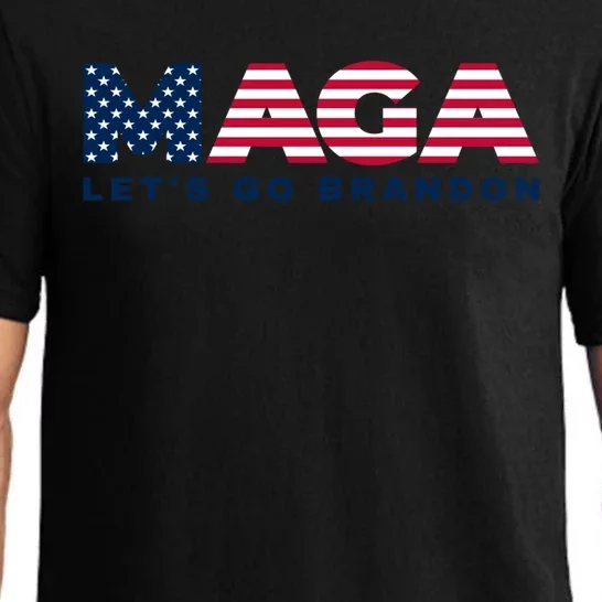 Maga LetS Go Brandon Usa Flag 4th Of July 2024 Trump Cool Gift Pajama Set