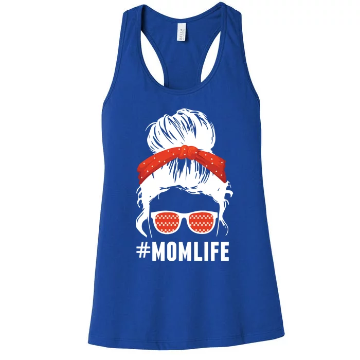 Mom Life Gift Women's Racerback Tank