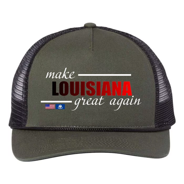 Make Louisiana Great Again Retro Rope Trucker Hat Cap