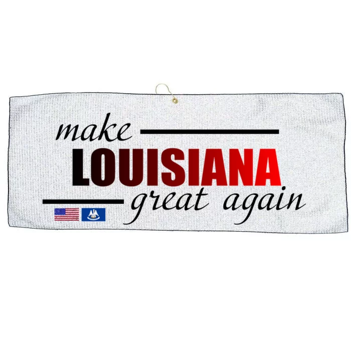 Make Louisiana Great Again Large Microfiber Waffle Golf Towel