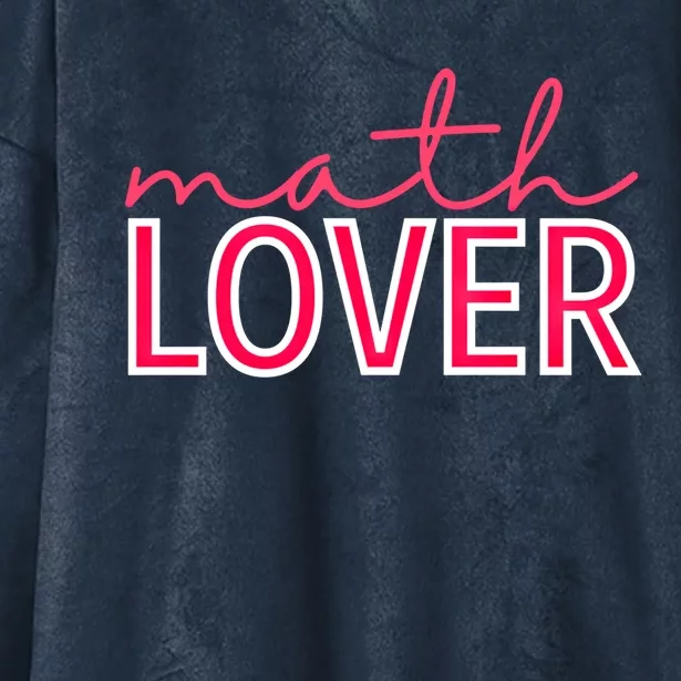 Math Lover Great Gift Valentine's Day For Teachers Gift Hooded Wearable Blanket