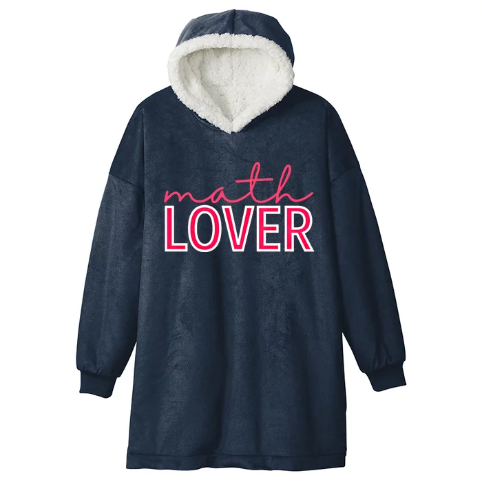 Math Lover Great Gift Valentine's Day For Teachers Gift Hooded Wearable Blanket