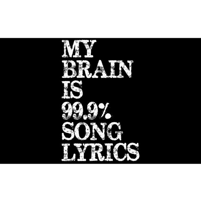 Music Lover Gifts My Brain Is 99 Song Lyrics Funny & Cool Bumper Sticker